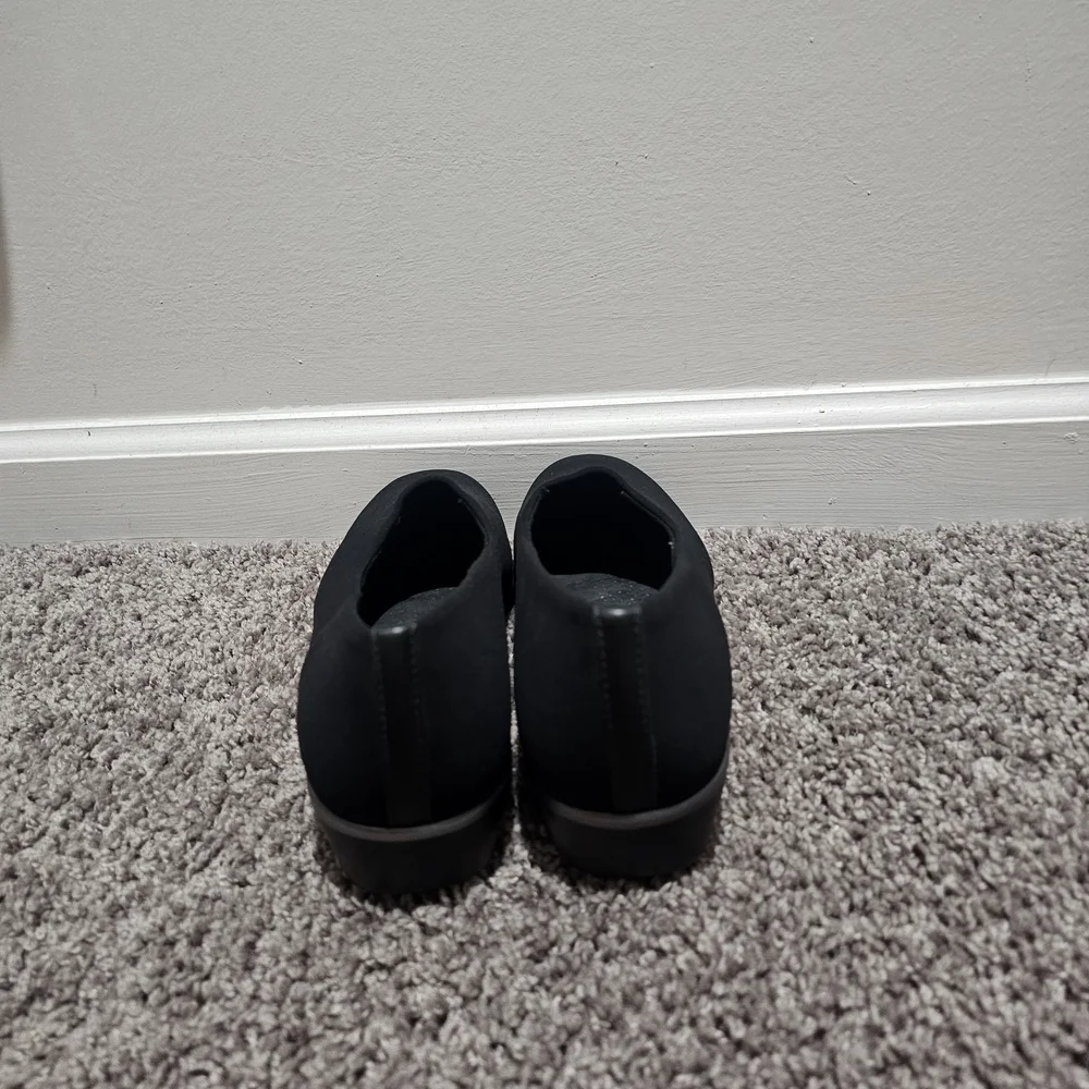 SAS Bliss Slip On Tripad Comfort Loafers Black Wedge Shoes Size 8